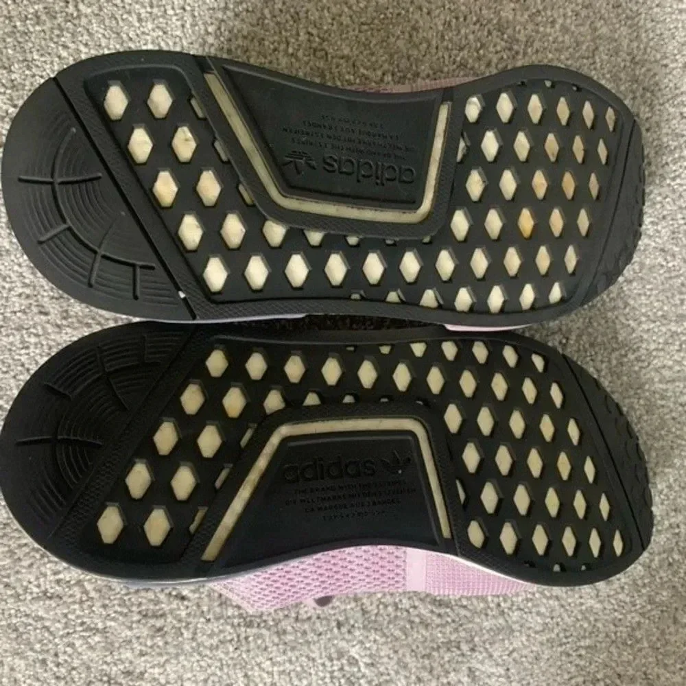 Adidas Boost NMD R1 Athletic Comfy Sneakers Light Purple Lavender Lilac 7.5 8 - Picture 11 of 12